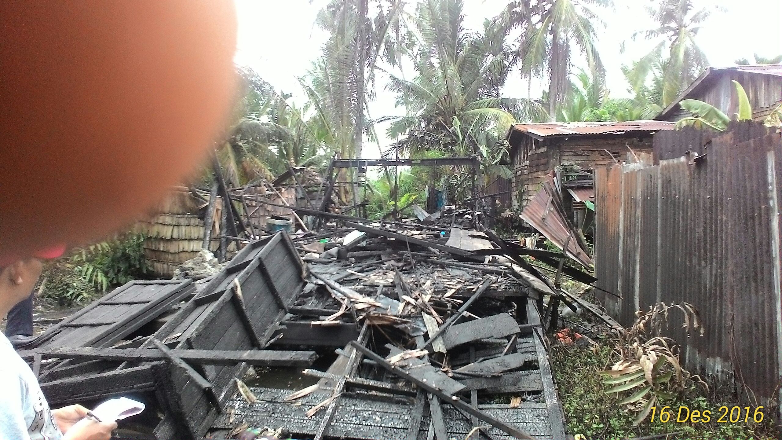 Diduga Korsleting Listrik, 1 Rumah di Enok Inhil Ludes Terbakar