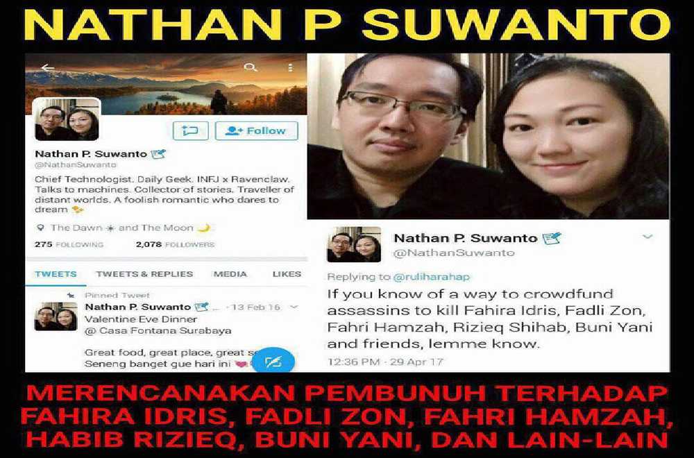 Fahri Hamzah dan Fadli Zon Diancam Dibunuh Lewat Kicauan Twitter