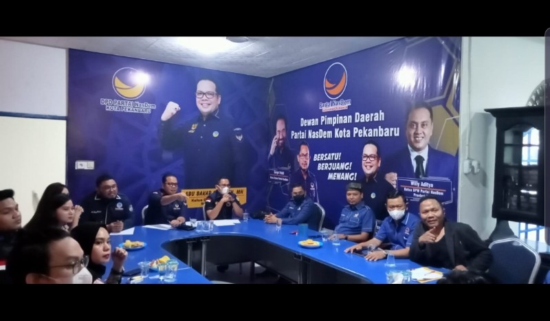 Garda Pemuda NasDem & DPD Partai Nasdem Pekanbaru Sepakat 2024 Menang
