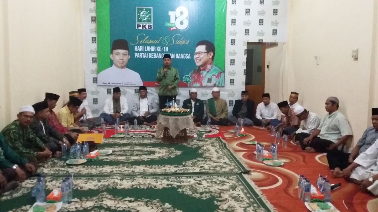 Gelar Syukuran di Harlah ke-18, DPD PKB Inhil juga Santuni Anak Yatim