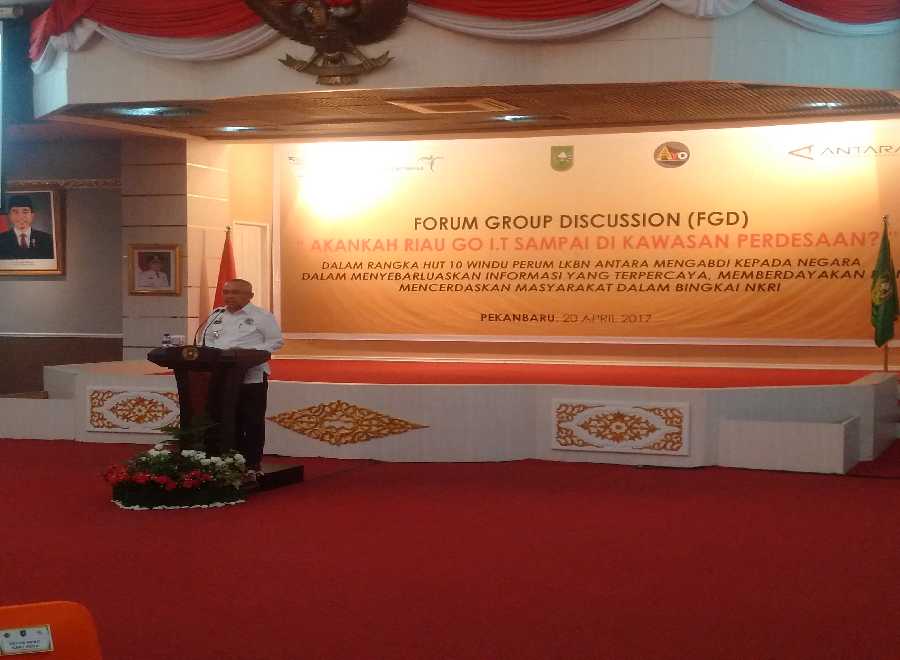 Gubernur: Jaringan Internet akan Sampai ke Seluruh Desa di Riau
