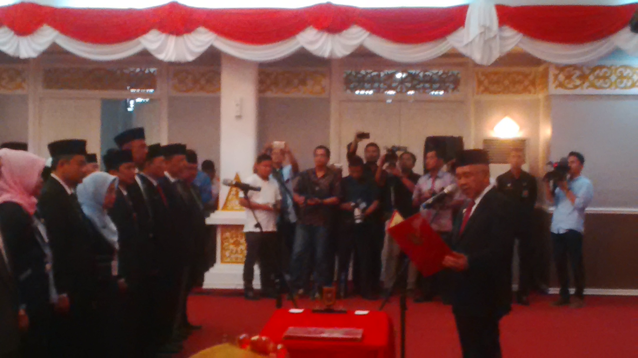 Puluhan Pejabat Pemprov Riau Dilantik Sesuai dengan OPD Baru
