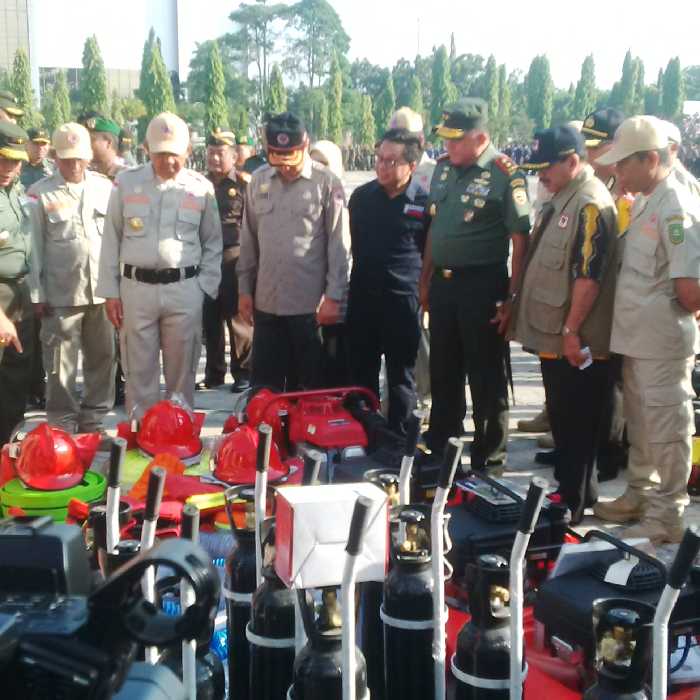 Gubri Pimpin Apel Kesiapan Siaga Darurat Karhutla