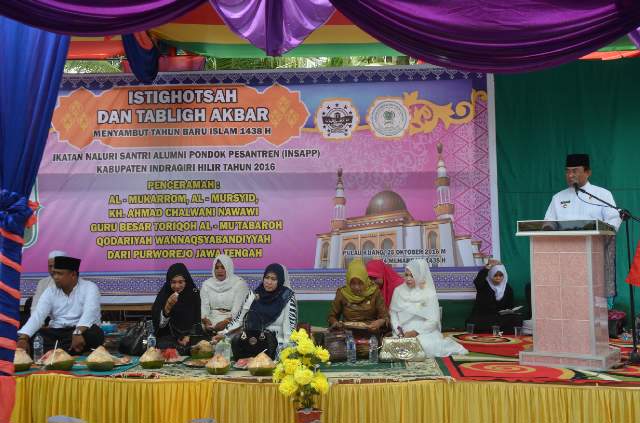 Hadiri Istiqosah dan Tabligh Akbar di Reteh Inhil, Wardan Dengarkan Laporan Sukses DMIJ