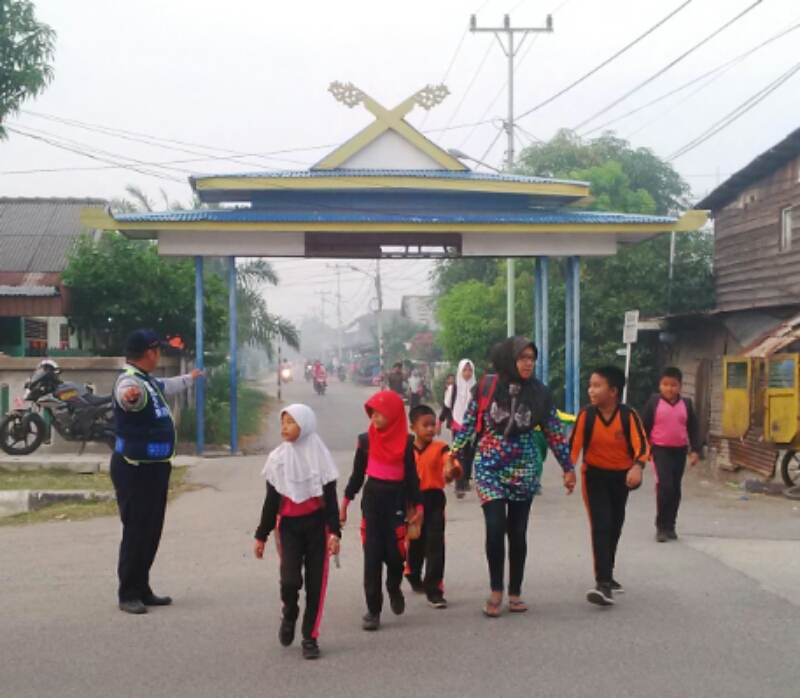 Hujan yang Turun di Dumai Membuat Kabut Asap Hilang