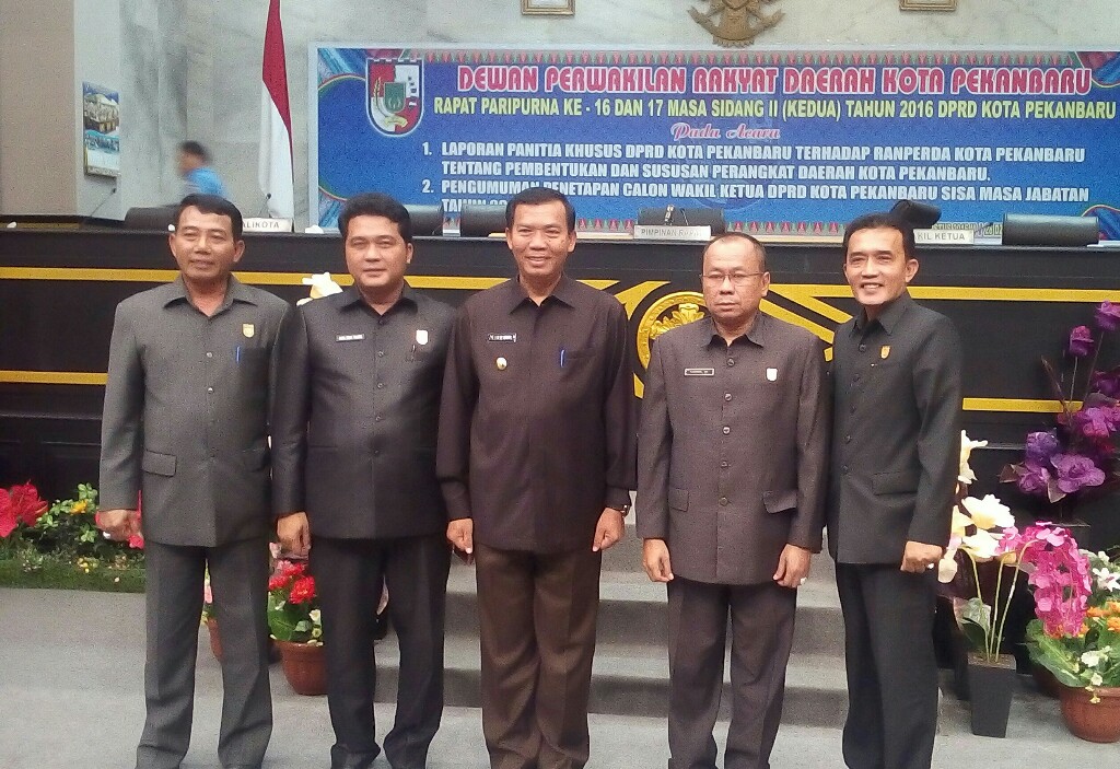 Jhon Romi Sinaga Ditetapkan Sebagai Wakil Ketua DPRD Kota Pekanbaru
