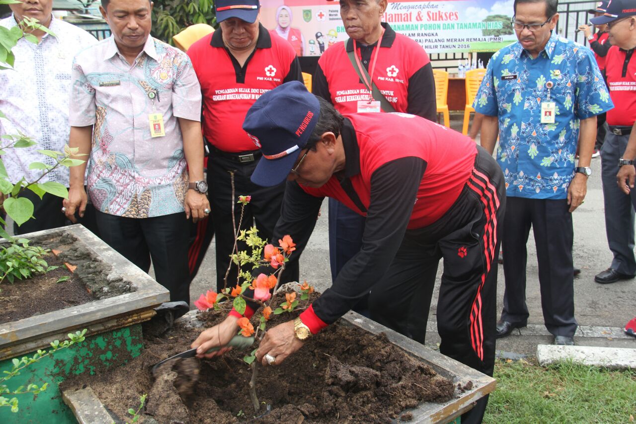 Jumbara PMR Inhil, Penanaman Pohon dan Tanaman Hias Digalakkan