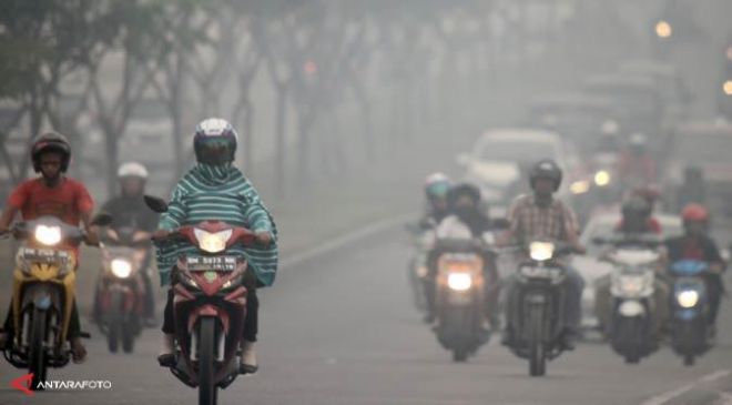 Kabut Asap Terus Selimuti Pekanbaru