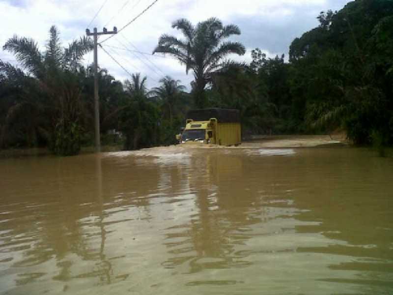 Langgam dan Pangkalan Kerinci Masih Terendam Banjir