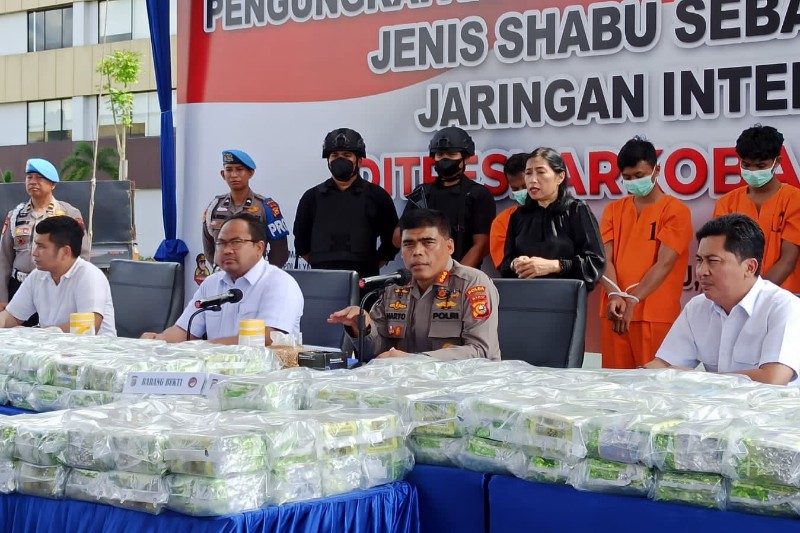 Mengerikan! Nyaris 276 Kilogram Sabu Beredar di Riau