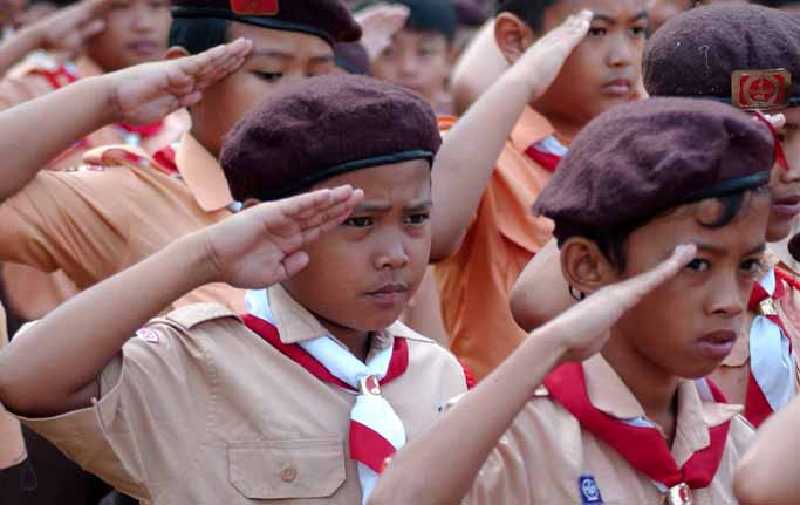 Napak Tilas, Gerakan Pramuka Inhil Jelajahi Hutan Sepanjang 11 Km