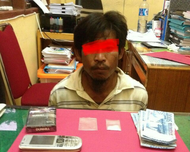 Polres Pelalawan Kembali Meringkus Pelaku Narkoba Sedang Melakukan Transaksi