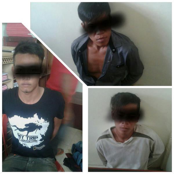 Polsek Kuala Kampar Tangkap 3 Rampok Pasutri di Inhil