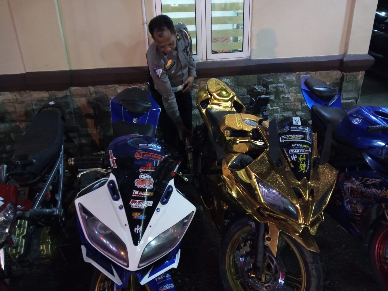 Razia Pekat Polres Dumai sasar jalan raya, dan jaring puluhan knalpot brong