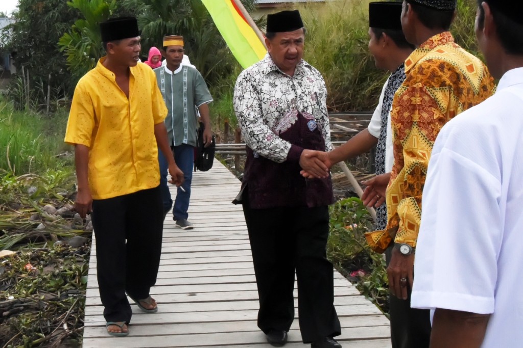 Rosman Malomo Hadiri Peringatan Maulid Nabi di Sungai Jepun Inhil