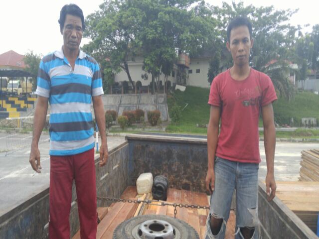 Satu Lagi Mobil Truk Pengangkut kayu diamankan Polsek Ukui