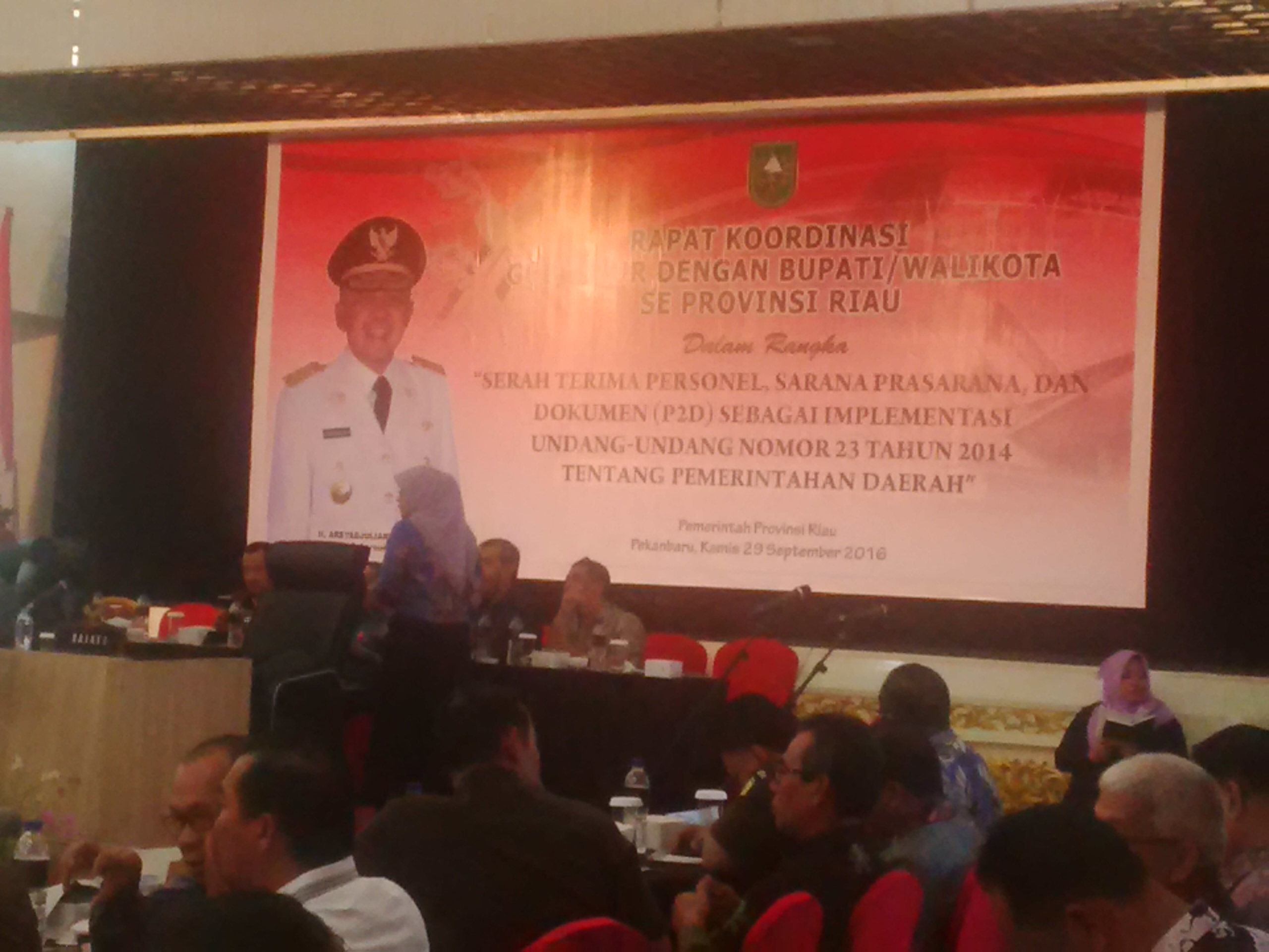 Serah Terima P2D, Bupati/Walikota se-Provinsi Riau Berkumpul di Gedung Daerah