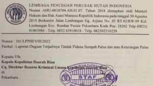 Ditreskrimum Polda Riau Undang LPPHI Terkait Dugaan Tindak Pidana Keterangan Palsu