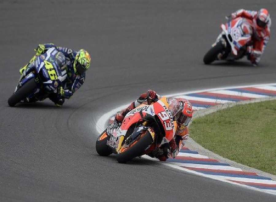Ujian Bagi Rossi dan Vinales, di Austin Teruji Marquez yang Terbaik